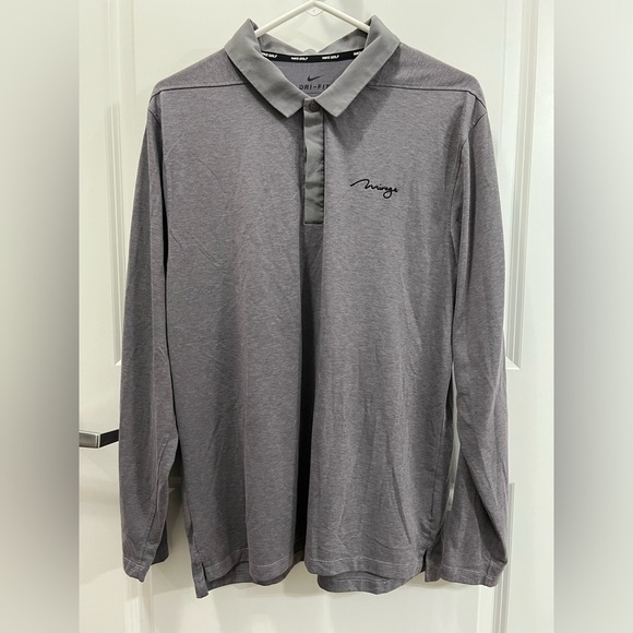 Nike Golf Dri-Fit Long Sleeve Polo Size Large - Picture 1 of 4
